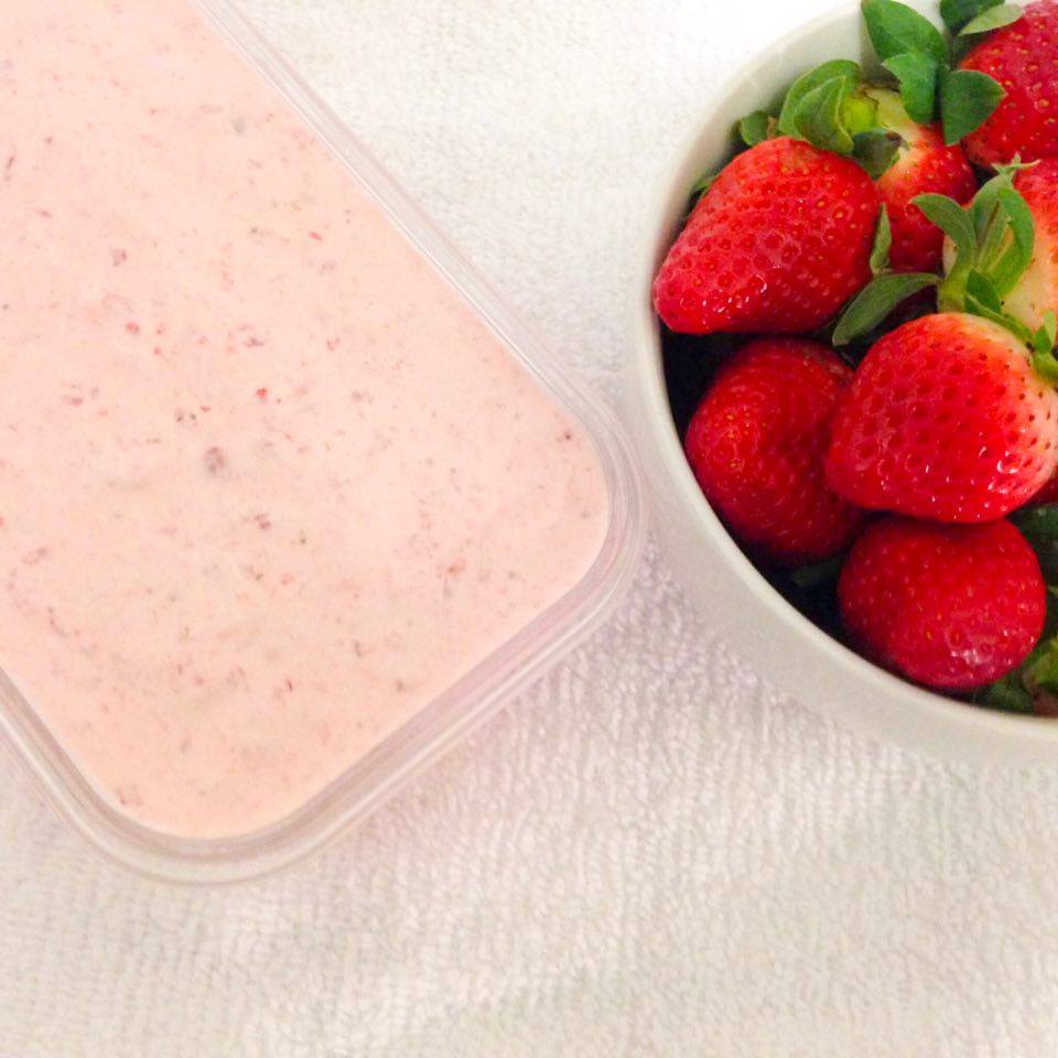 Homemade Strawberry Ice cream