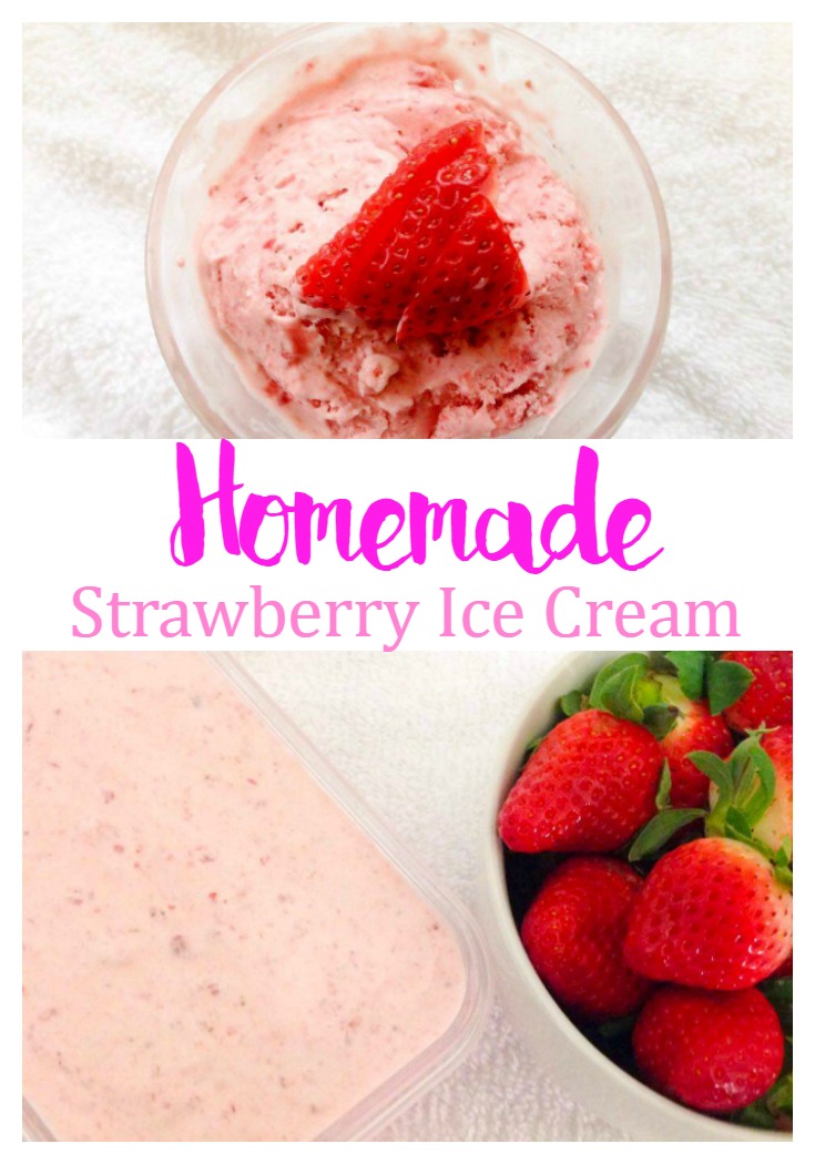 Homemade Strawberry Ice cream