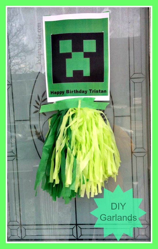 Minecraft Diy Tissue Garlands