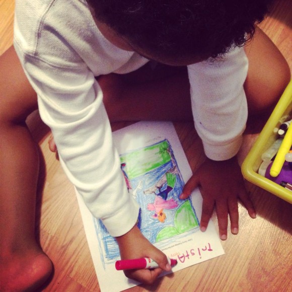 Little Man Coloring his Masterpiece: Ebook Review 