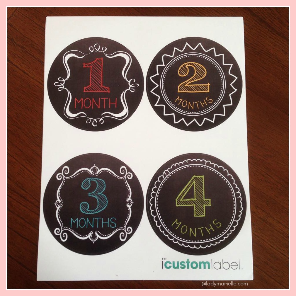 Chalkboard Baby Month Stickers Review