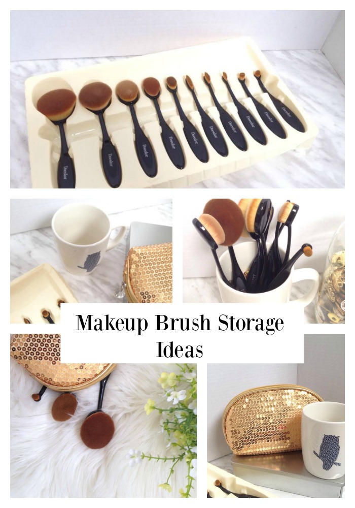 2 Simple Makeup Brush Storage Ideas