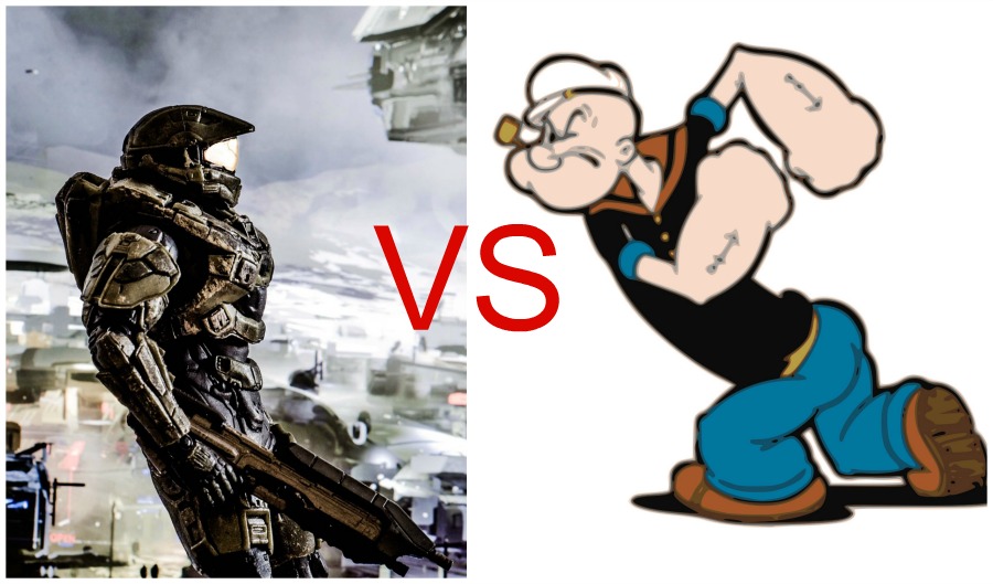 When Master Chief VS Popeye Has You Questioning Your Parenting Skills