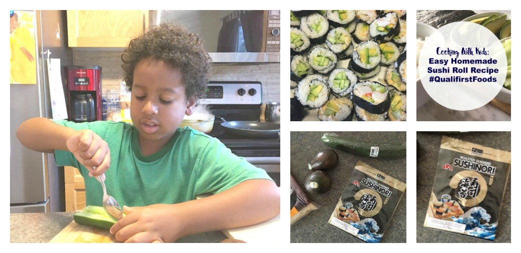 Cooking With Kids: Easy Homemade Sushi Roll Recipe #QualifirstFoods