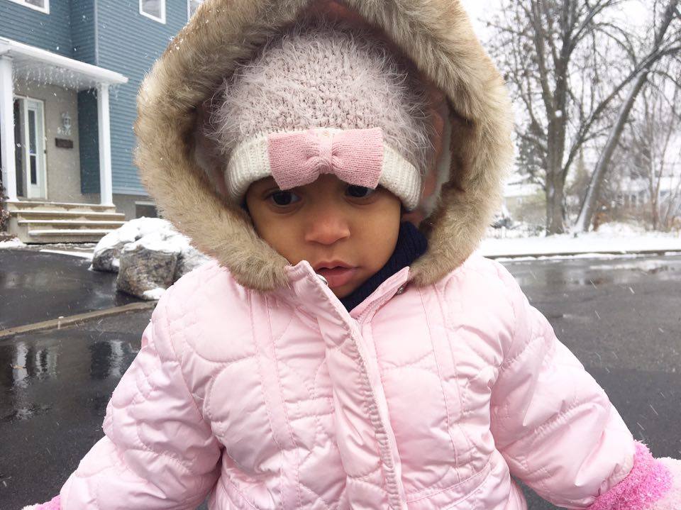 First Snow Through My Daughter's Eyes
