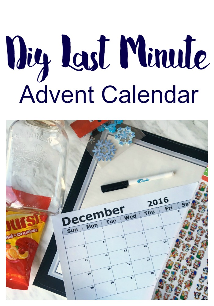 Diy Last Minute Advent Calendar Idea (For The Procrastinating Moms)