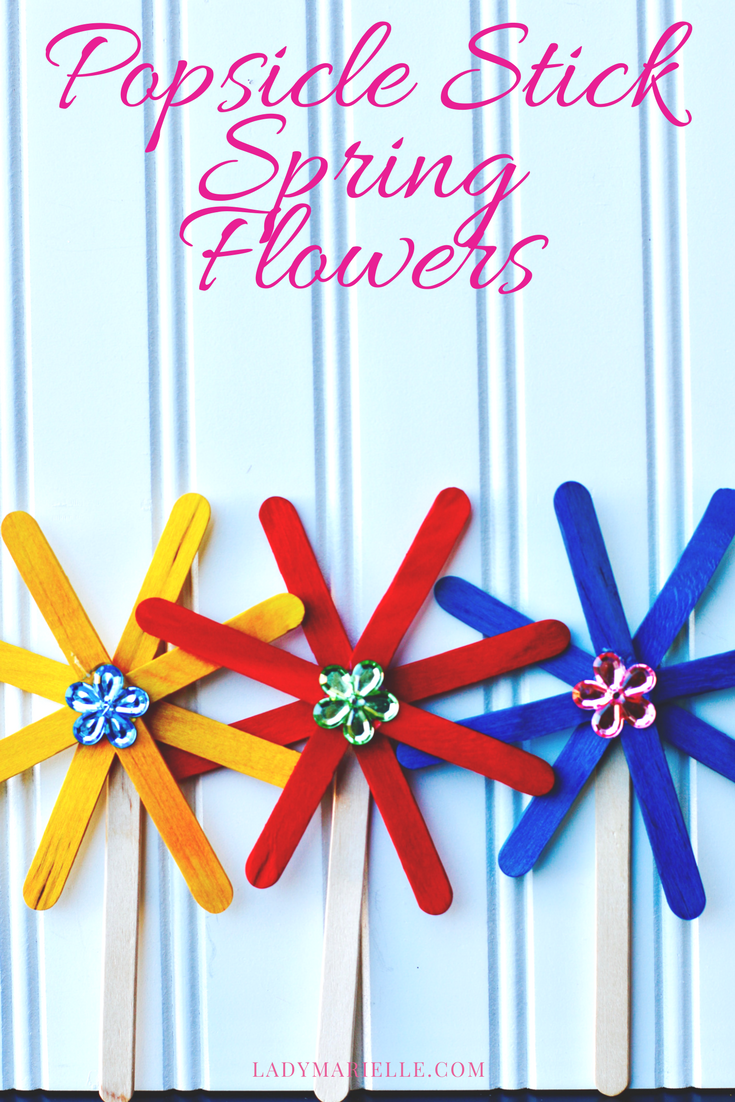 Popsicle Stick Spring Flowers