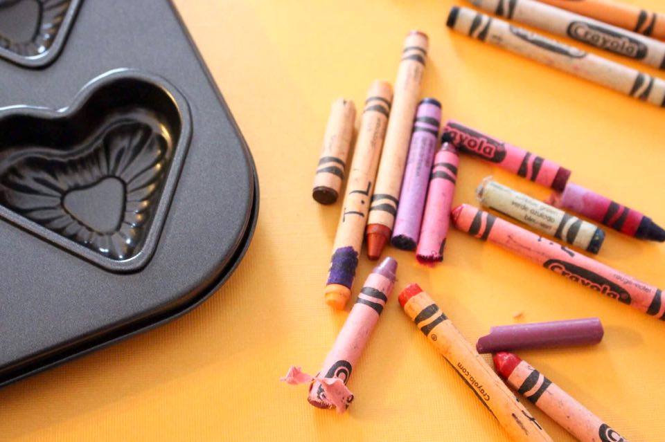  DIY Valentine's Day Heart Shaped Crayons - Getting Crafty With the Little Man