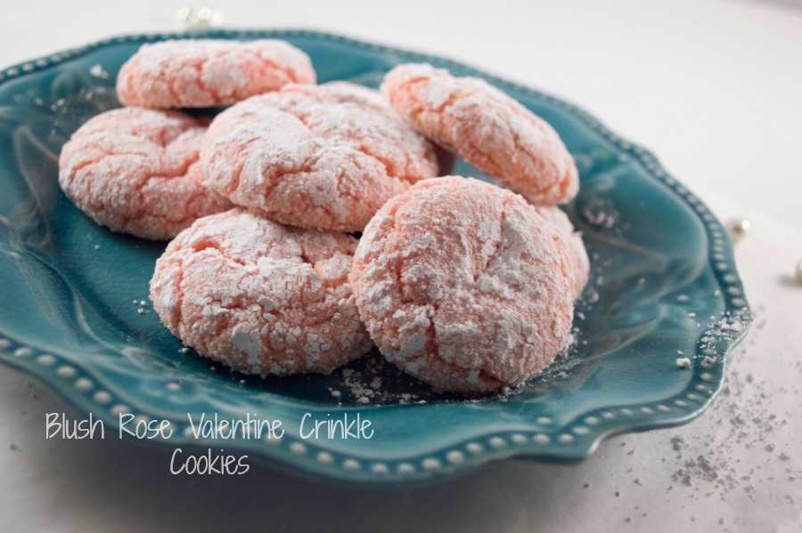 Blush Rose Valentine Crinkle Cookies Recipe