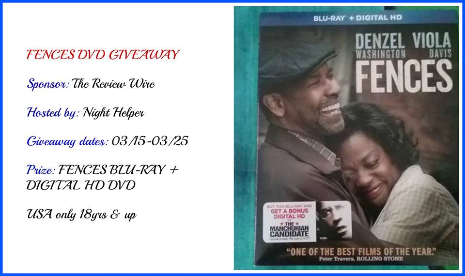 Fences DVD GIVEAWAY