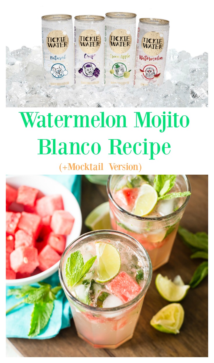 Watermelon Mojito Blanco Recipe + Mocktail Version