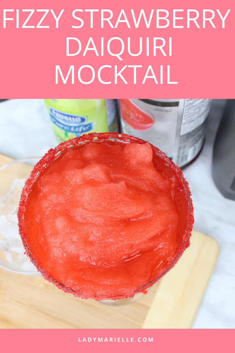 Simple Summer Drink: Fizzy Strawberry Daiquiri Mocktail Recipe