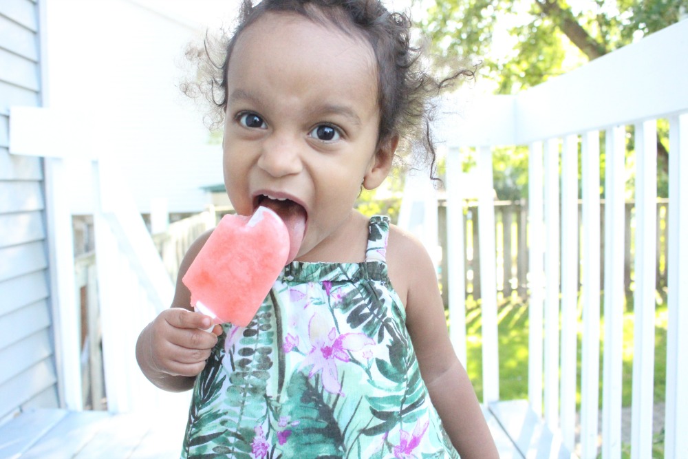 Watermelon Coconut Water Frozen Popsicle