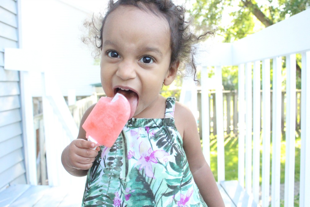 Watermelon Coconut Water Frozen Popsicle