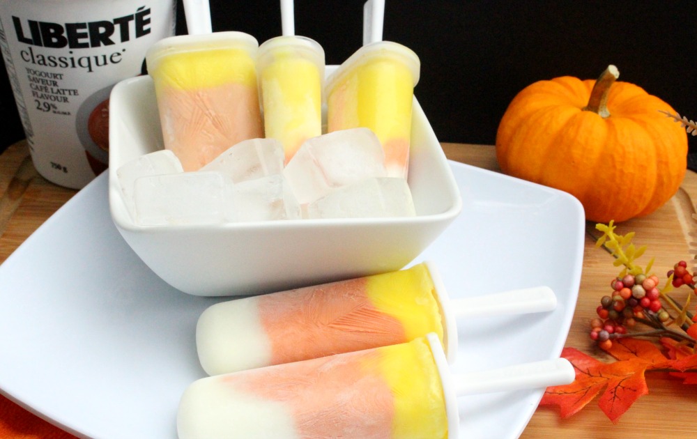 Super Tasty Frozen Yogurt Candy Corn Popsicle