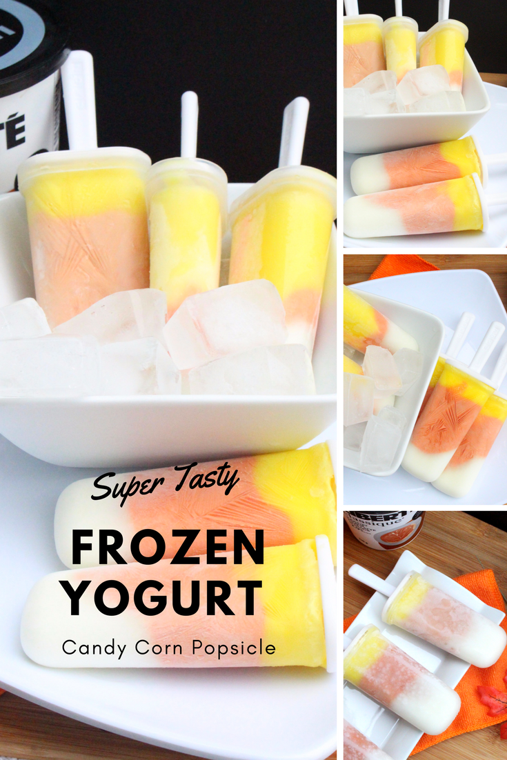 Super Tasty Frozen Yogurt Candy Corn Popsicle