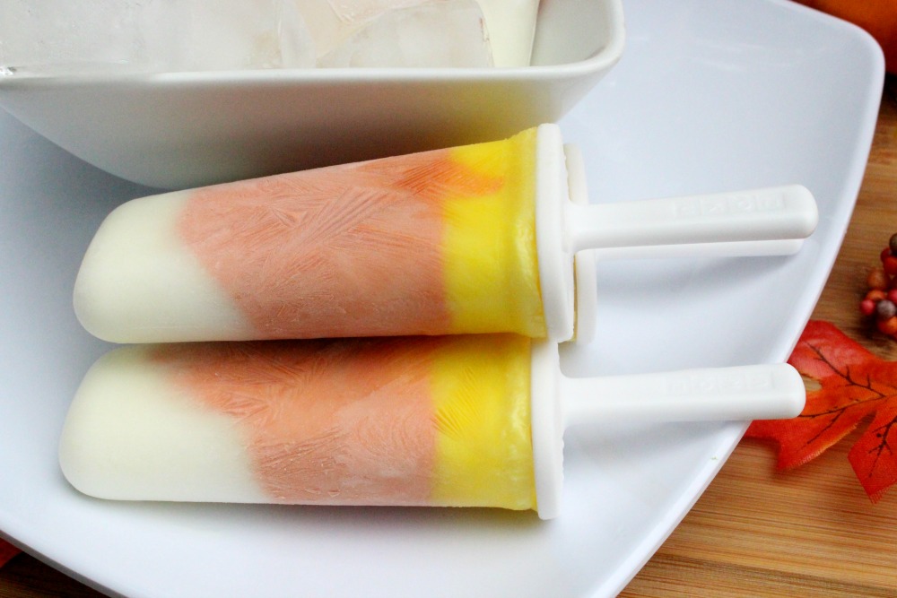 Super Tasty Frozen Yogurt Candy Corn Popsicle