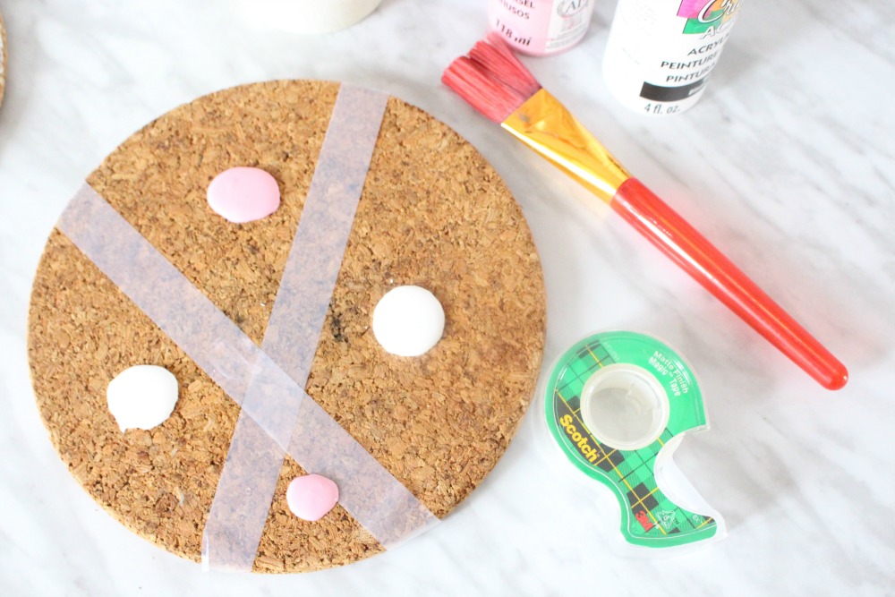 Easy DIY Pastel Cork Coasters