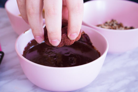 Making Red Velvet Donuts With The Innocent Baker