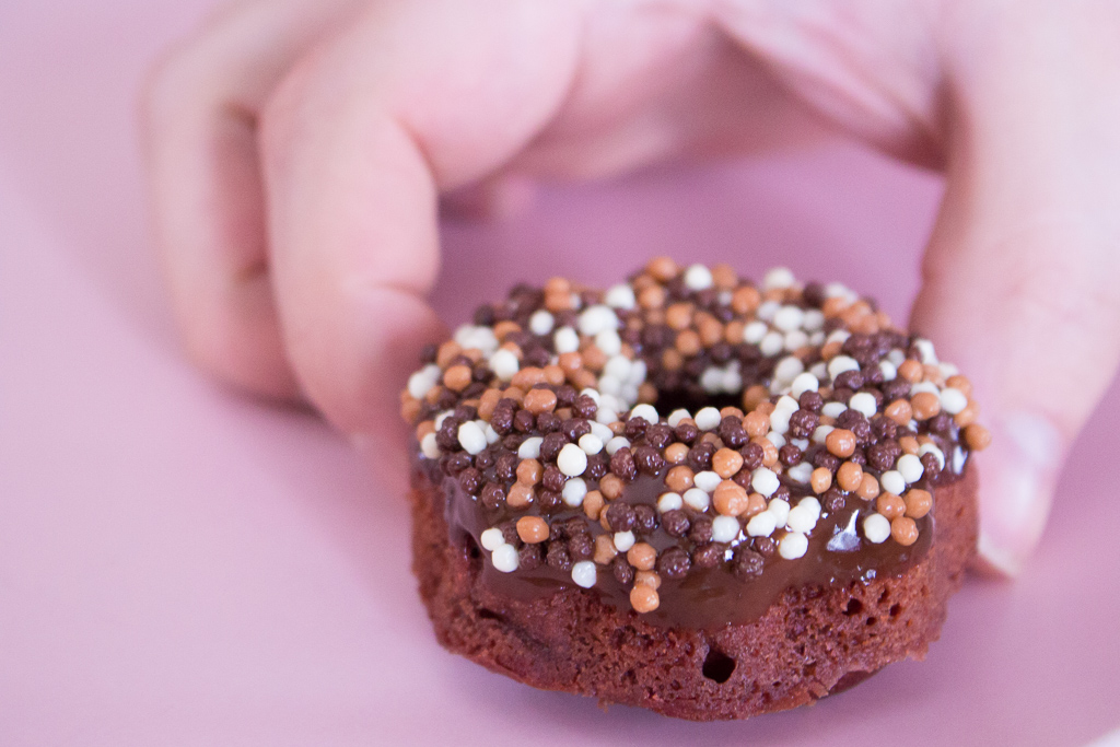 Making Red Velvet Donuts With The Innocent Baker