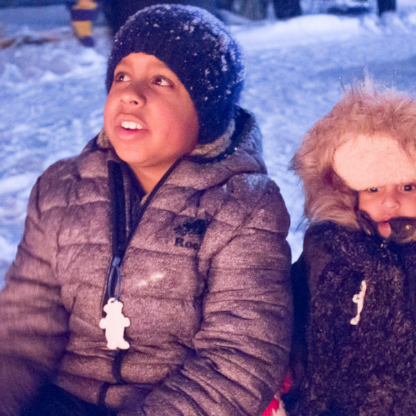 Grateful Sunday: Fire and Ice Winter Night At Pointe-Calumet