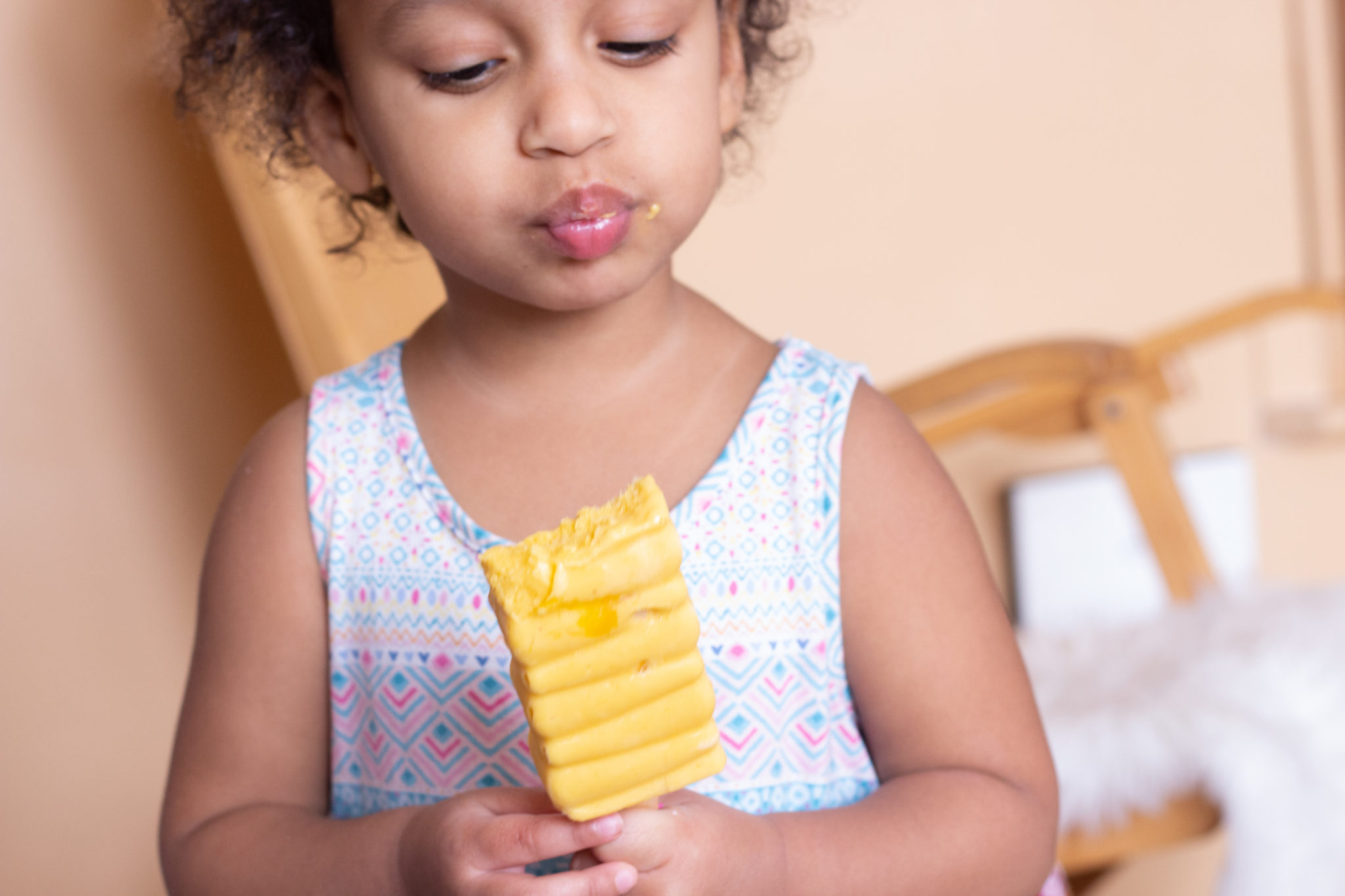 Mango Lime Sorbet Popsicle