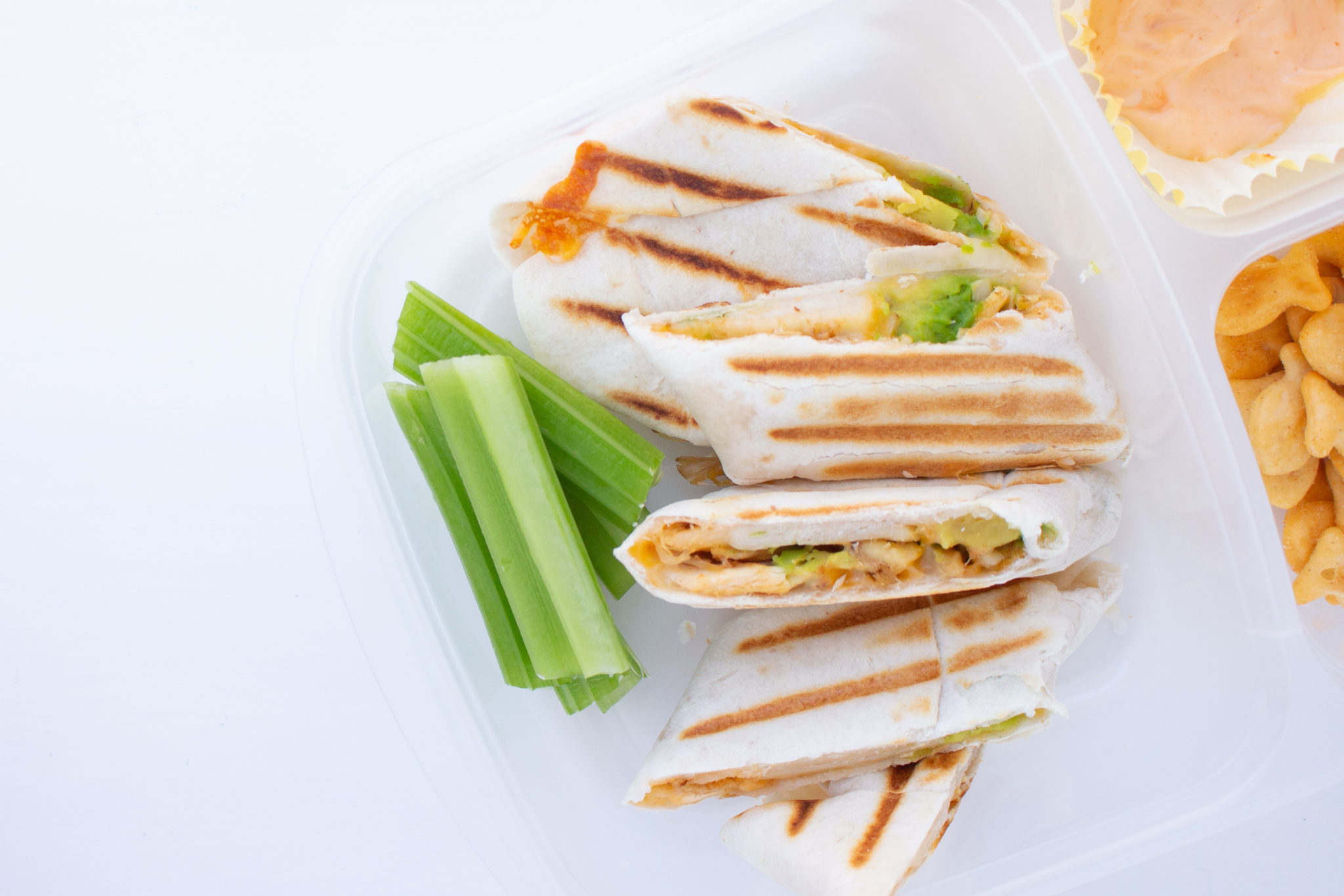 Kid Friendly Chicken Avocado Wrap Using A Panini Maker