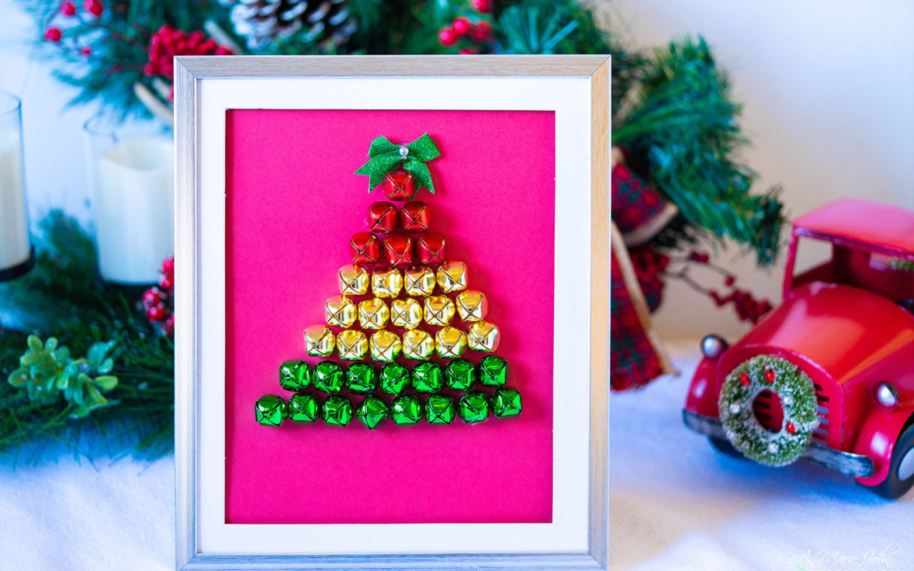 Christmas Tree Bells Shadow Box DIY