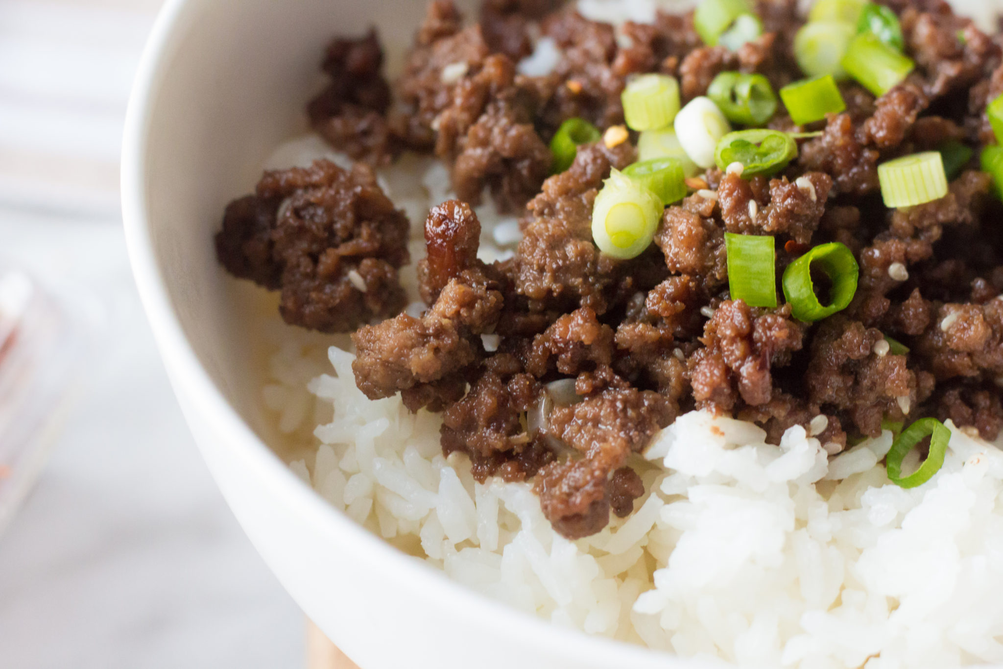 Tasty Korean Ground Beef And Rice Bowl Recipe