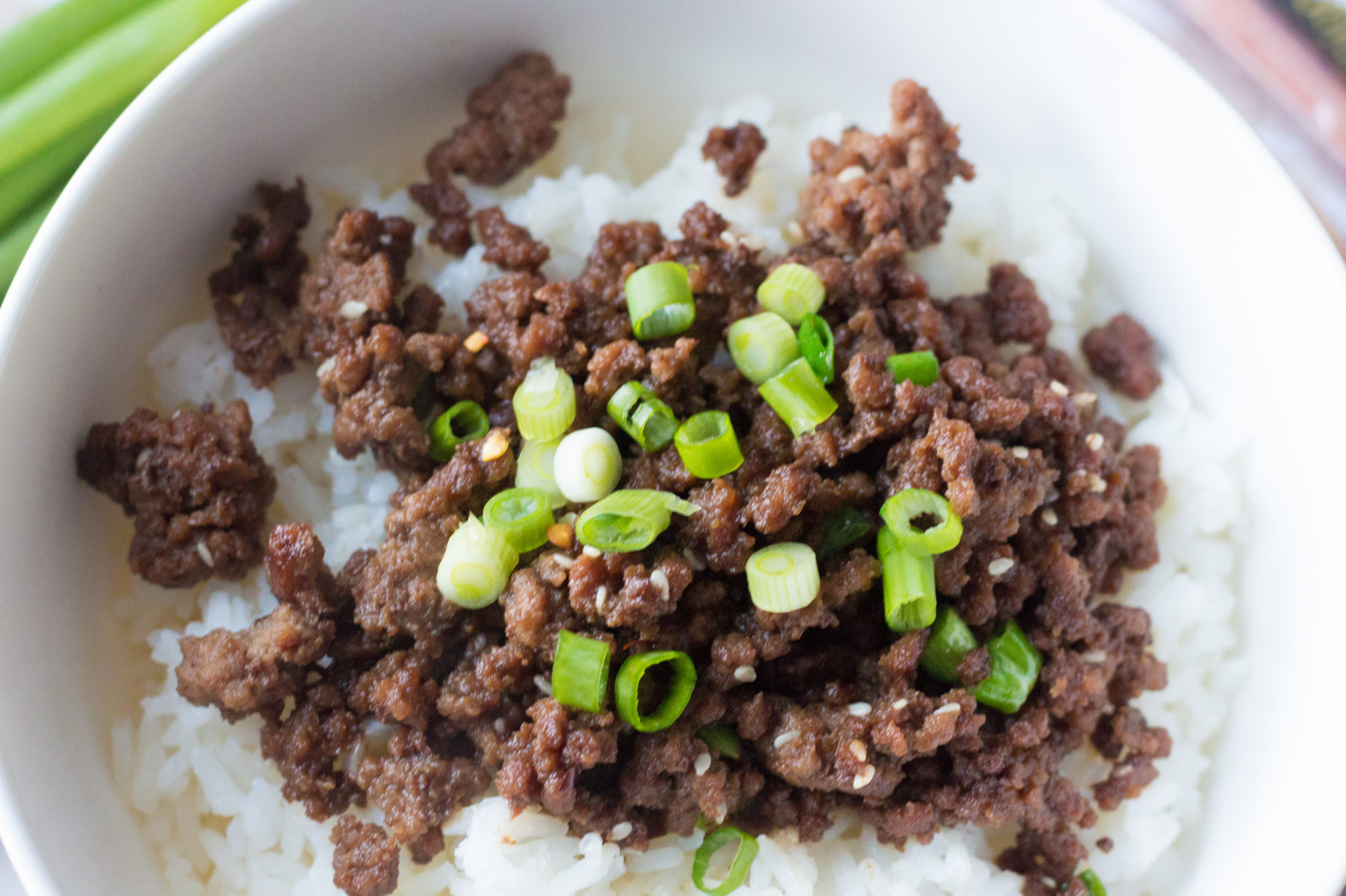 Tasty Korean Ground Beef And Rice Bowl Recipe