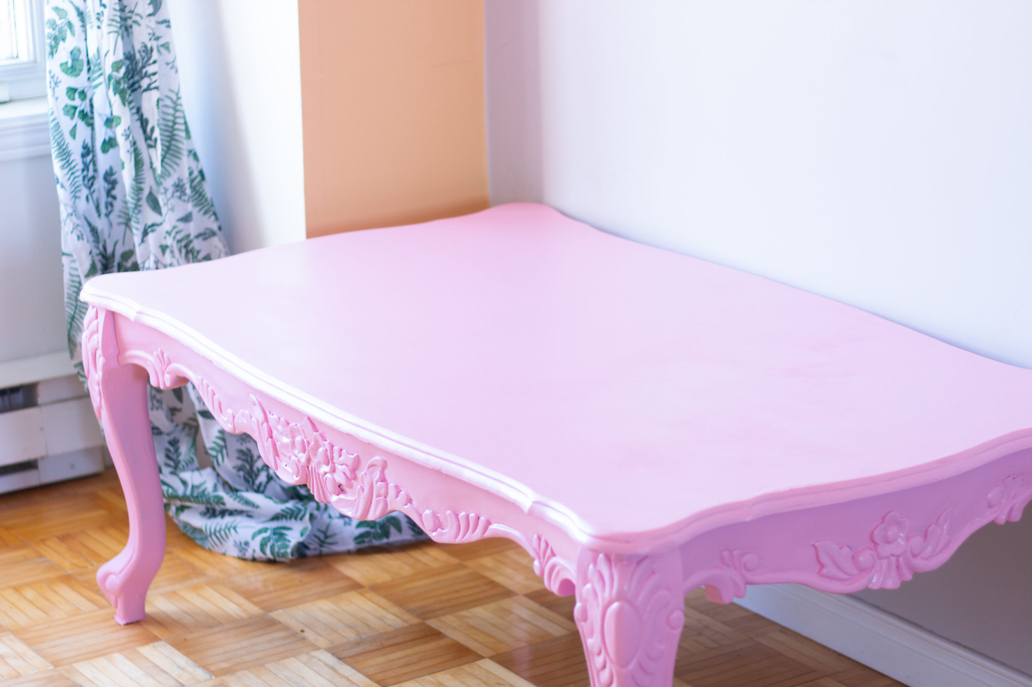 Pretty In Pink | Before & After Coffee Table Makeover