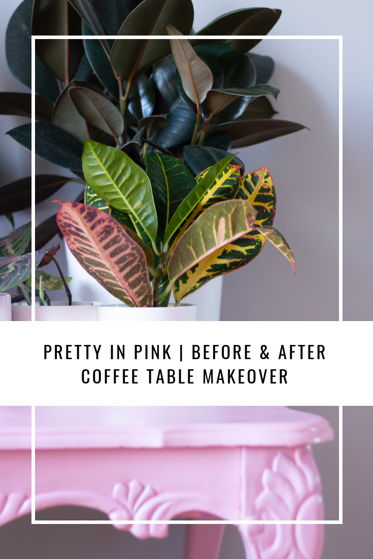 Pretty In Pink | Before & After Coffee Table Makeover