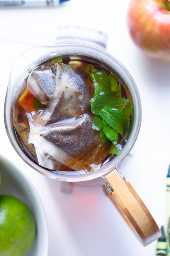 Morning Pick Me Up! | Apple Mint Iced Tea Recipe