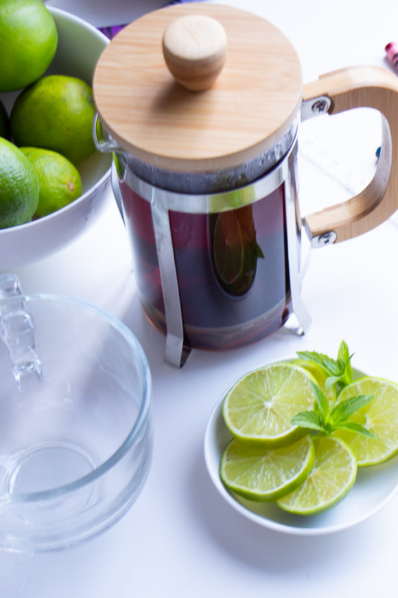 Morning Pick Me Up! | Apple Mint Iced Tea Recipe