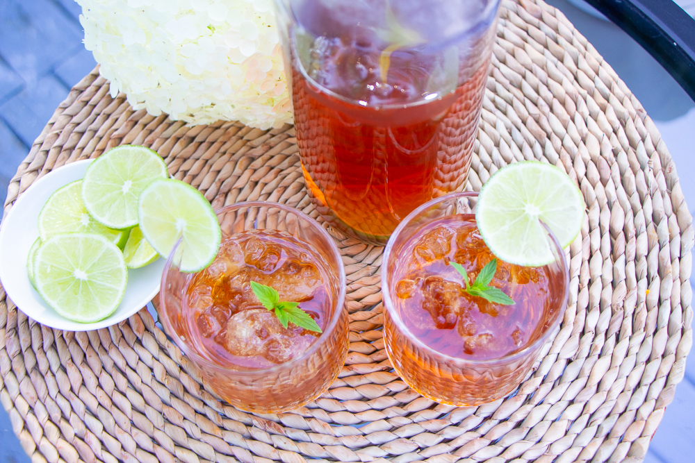 Morning Pick Me Up! | Apple Mint Iced Tea Recipe