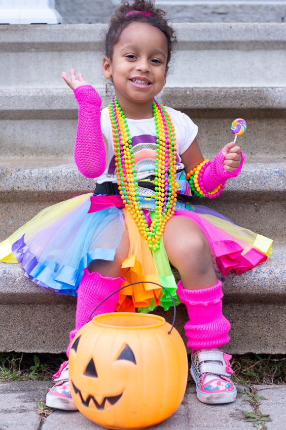 DIY 80's Inspired Toddler Costume