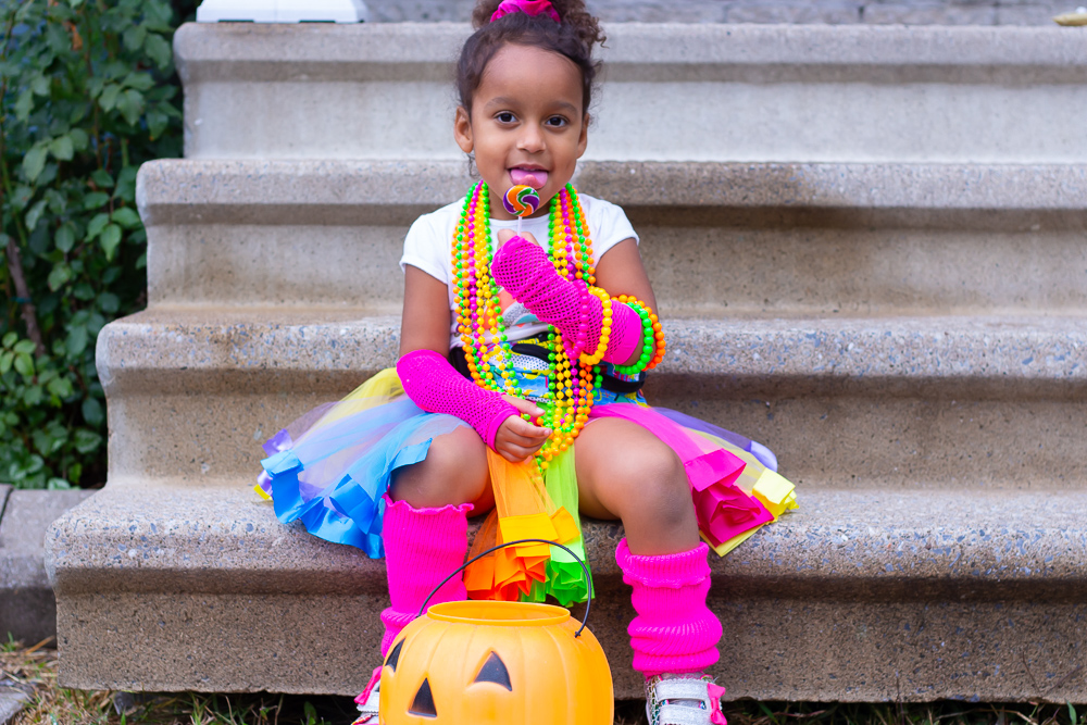 DIY 80's Inspired Toddler Costume