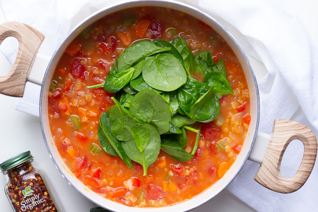 Spicy Red Lentil and Quinoa Soup Recipe