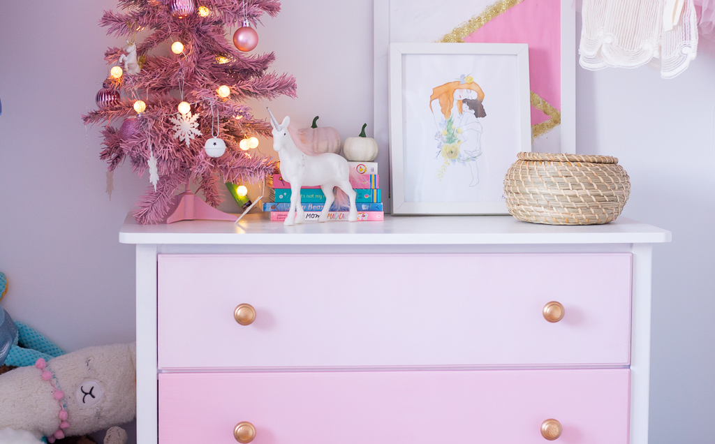 DIY Mini Pink Christmas Tree