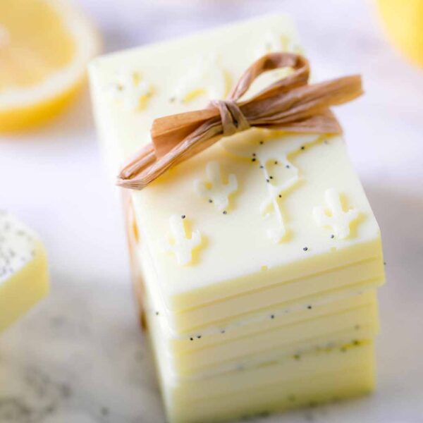 DIY Lemon Poppy Soap