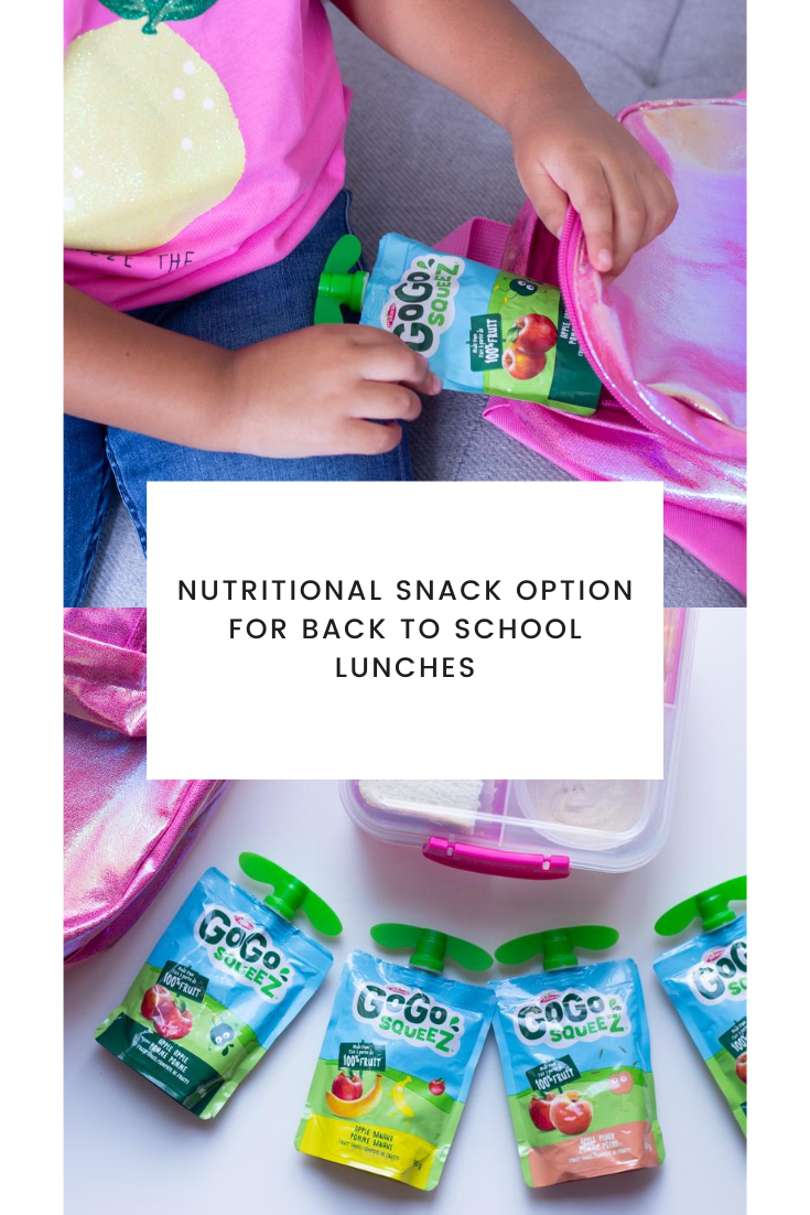 Nutritional Snack Option for Back To School Lunches