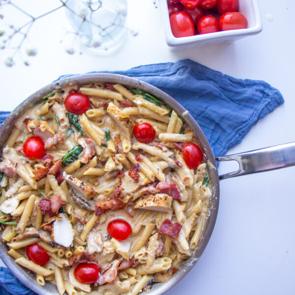 Creamy Chicken Pasta with Bacon Recipe