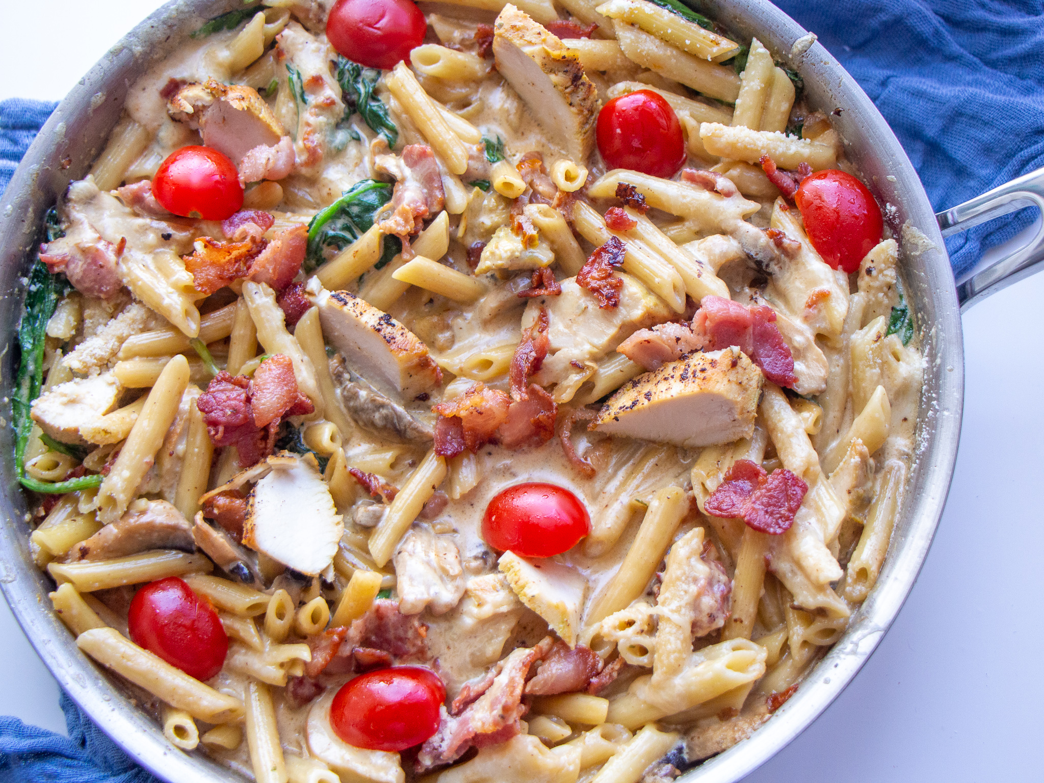 Creamy Chicken Pasta with Bacon Recipe