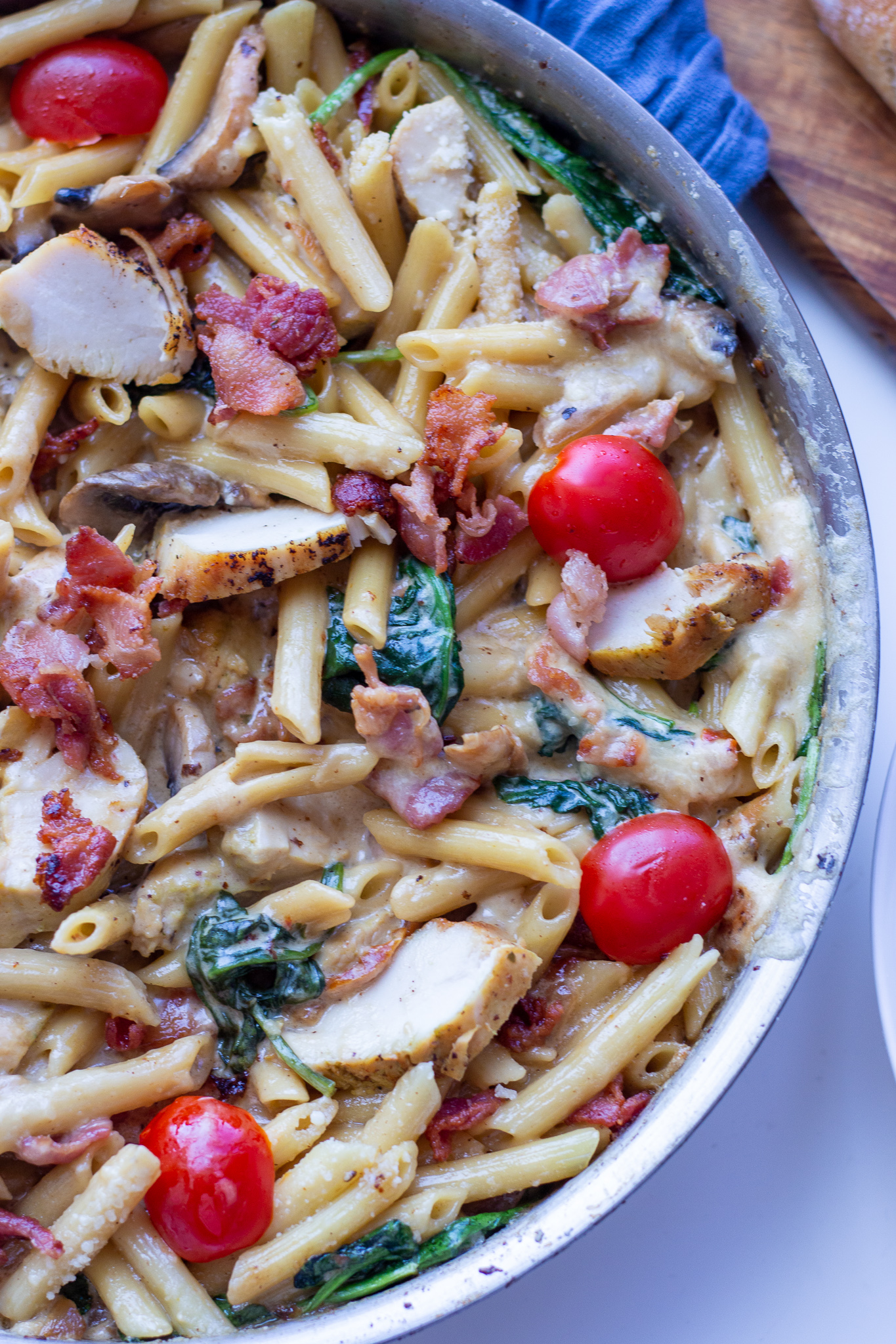 Creamy Chicken Pasta with Bacon Recipe