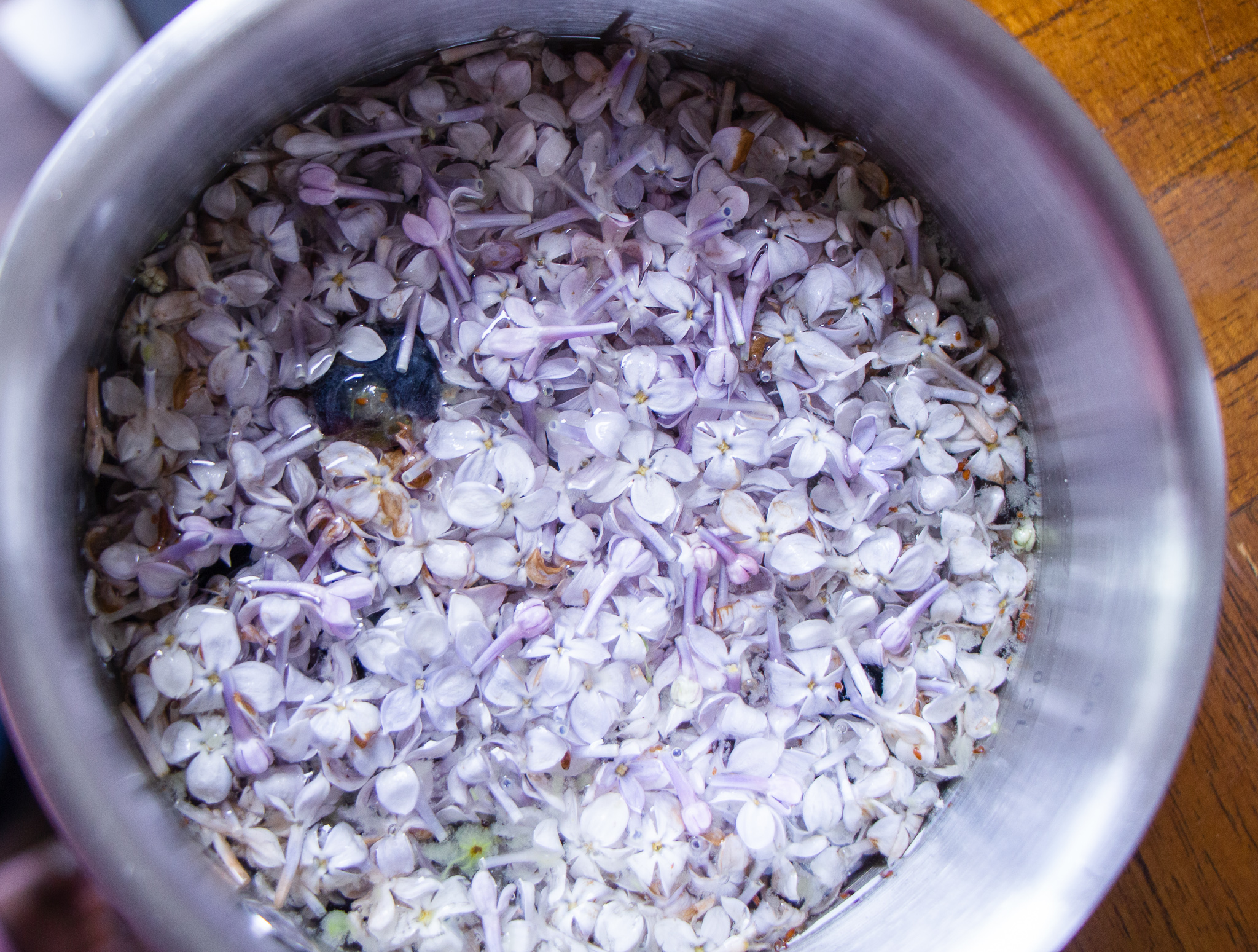 How to Make Lilac Simple Syrup