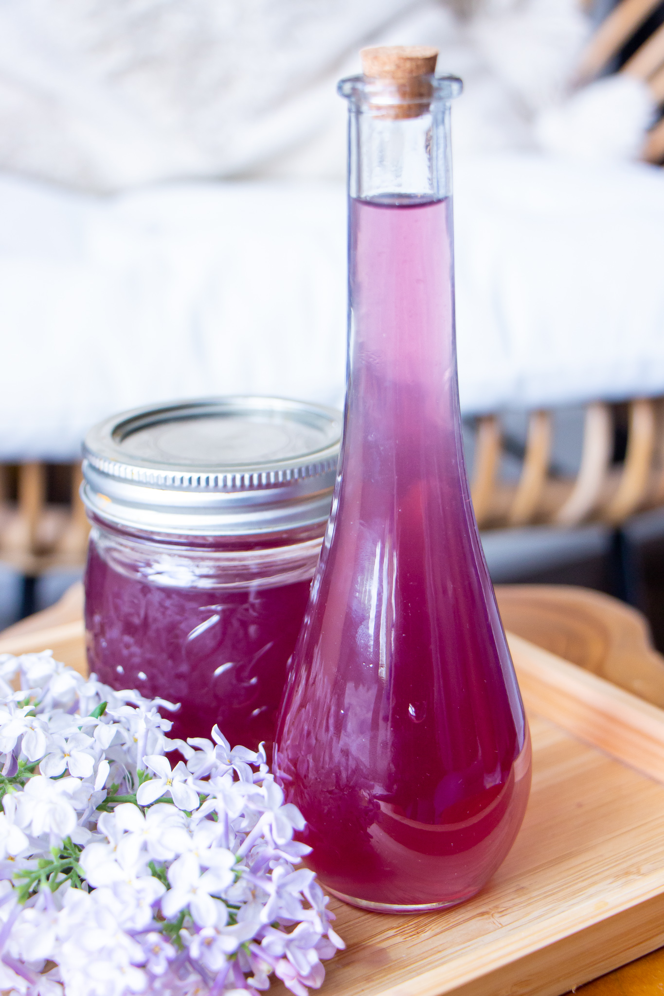 How to Make Lilac Simple Syrup