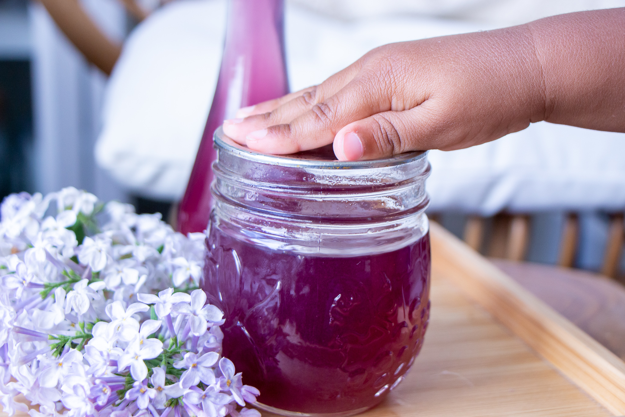 How to Make Lilac Simple Syrup