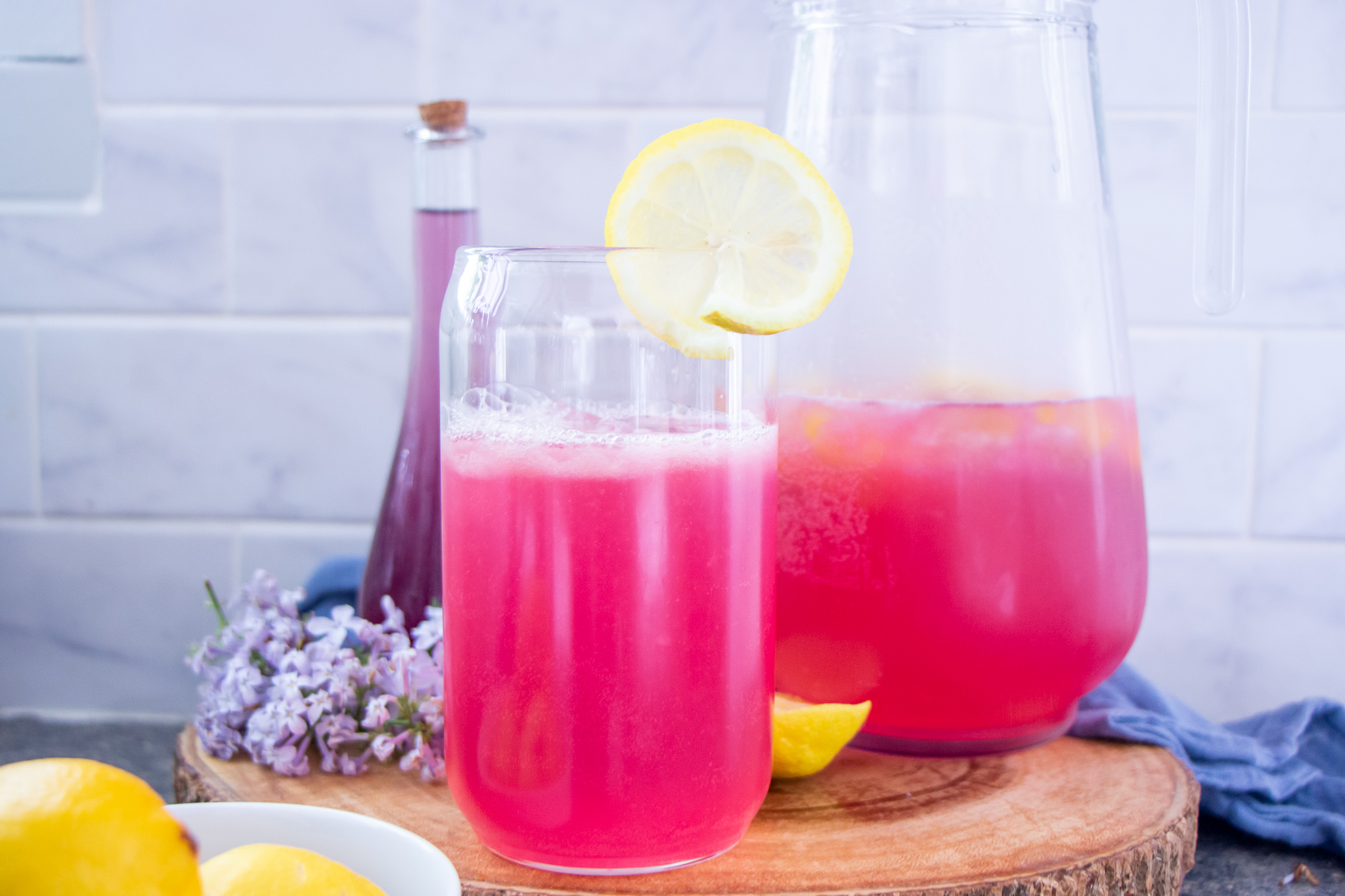 Refreshing Fizzy Lilac Lemonade Recipe