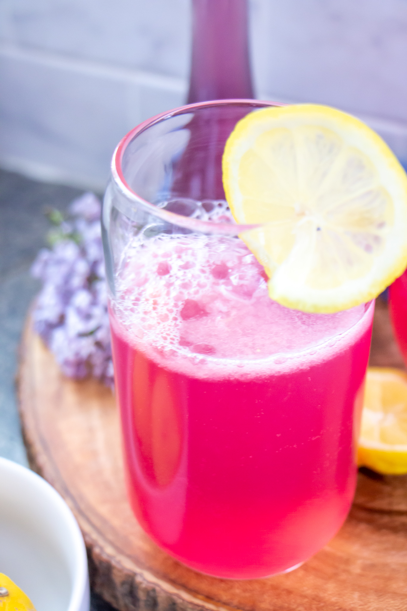 Refreshing Fizzy Lilac Lemonade Recipe