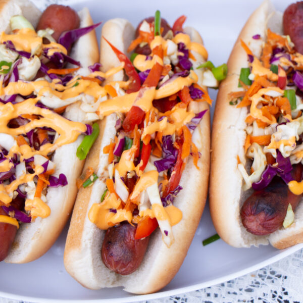 Tasty Asian Slaw Hot Dogs Recipe